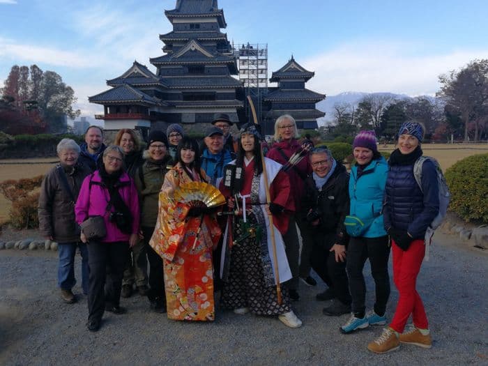 Matsumoto Castle group picture