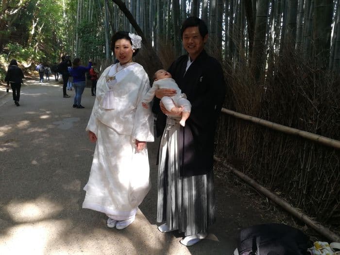 Japanese couple in Arashiyama