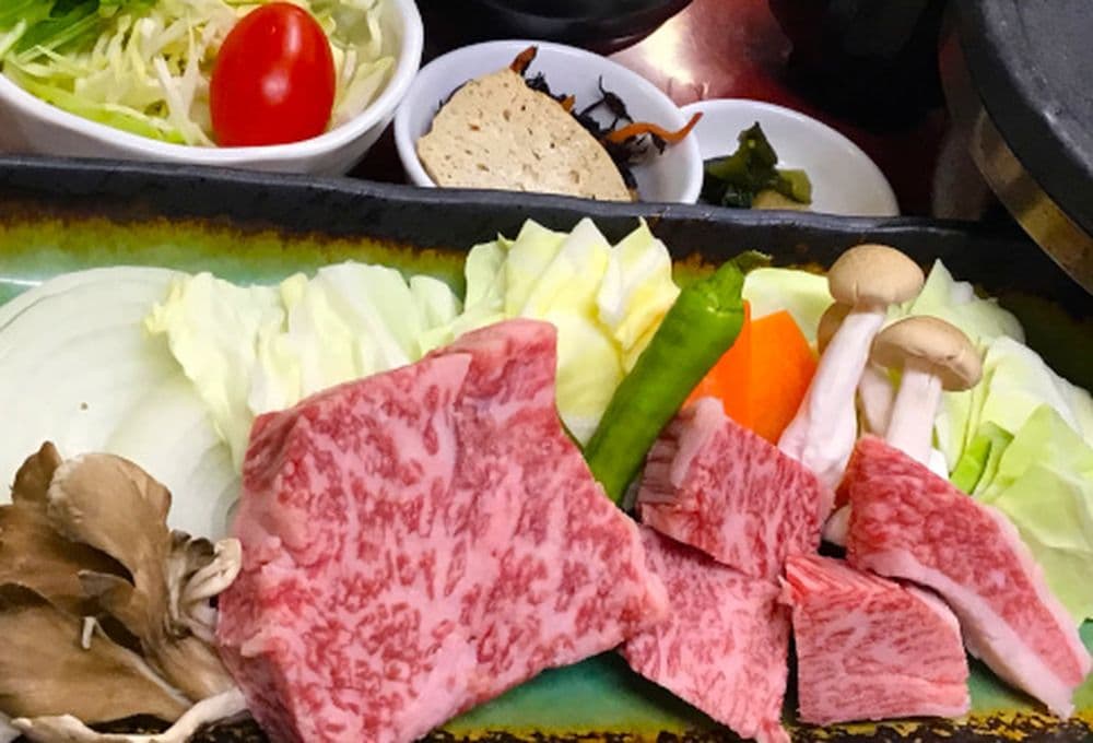 Hida beef dinner