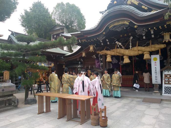 Shinto ritual at Kushida-jinja in Fukuoka