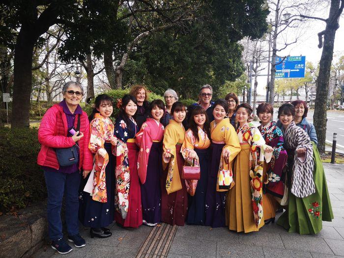 Graduate girls in Japan