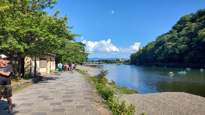 Fluss Katsura in Arashiyama