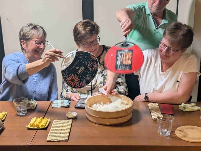 Fächern für den Reis